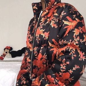 Chinese oriental floral coat.